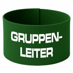 gummielastische Armbinde 10 cm bedruckt mit GRUPPENLEITER