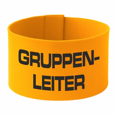 Klett-Armbinde 10 cm Höhe bedruckt mit GRUPPENLEITER