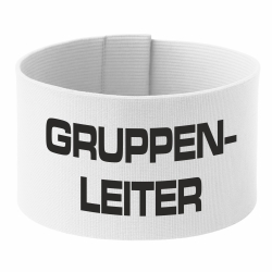 Klett-Armbinde 10 cm Höhe bedruckt mit GRUPPENLEITER
