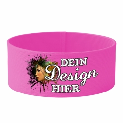 gummielastische Armbinde 5 cm Höhe personalisiert mit Wunschmotiv