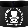 gummielastische Armbinde 10 cm bedruckt mit BRÄUTIGAM