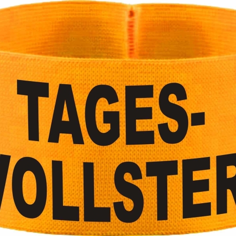 gummielastische Armbinde 10 cm bedruckt mit TAGESVOLLSTER