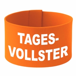 Klett-Armbinde 10 cm Höhe bedruckt mit TAGESVOLLSTER