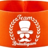 gummielastische Armbinde 10 cm bedruckt mit TEAM BRÄUTIGAM
