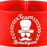 gummielastische Armbinde 10 cm bedruckt mit TEAM BRÄUTIGAM