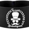 gummielastische Armbinde 10 cm bedruckt mit TEAM BRÄUTIGAM