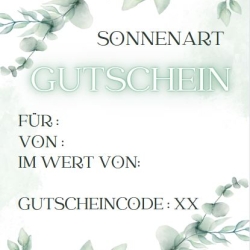 SonnenArt Gutschein 25 €