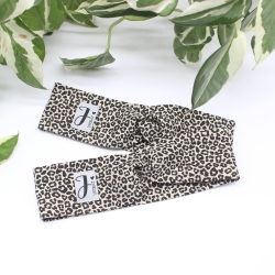 Haarband Stirnband für Babys Leoprint Handmade