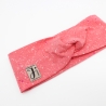 Kinderhaarband Stirnband Pink Farbkleckse Weiß Handmade Limitiert