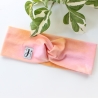 Haarband Stirnband Batik Optik Orange Rosa Handmade Limitiert