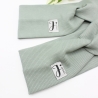 Haarband Stirnband Khaki Rippjersey Handmade Limitiert