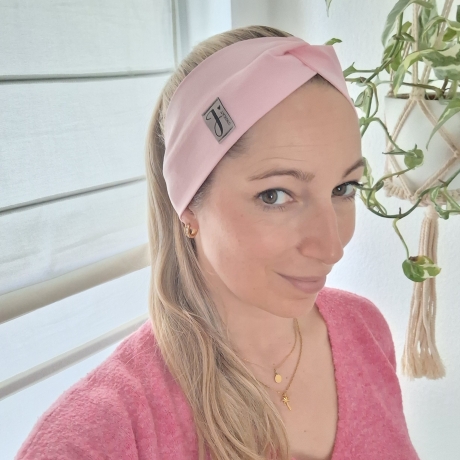 Haarband Stirnband Rosa Uni Handmade Limitiert