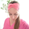 Haarband Stirnband Pink Farbkleckse Weiß Handmade Limitiert