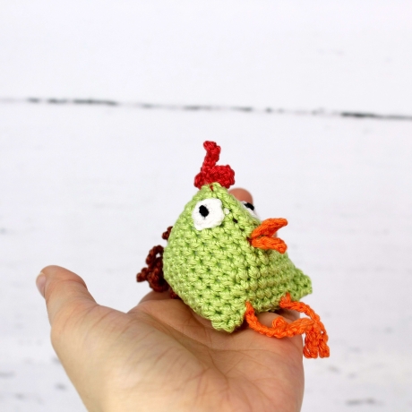 Gehäkelte Hühner – Osterdeko zum Aufhängen 2er Set