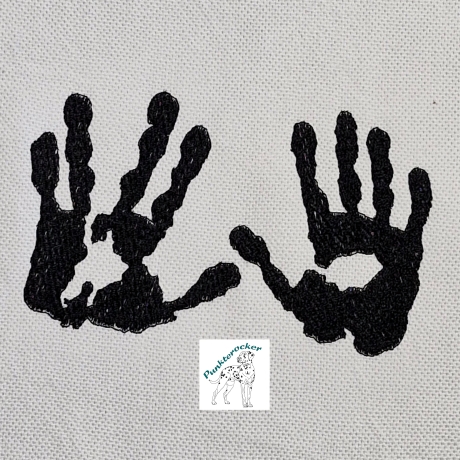 Silhouette 2 Hände - 9,78 x 6,27 cm