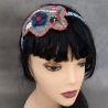 Haarreif Fascinator bestickter Haarschmuck