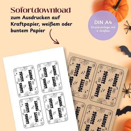 Tütenverschluss Hallowee – Süßes oder Saures PDF