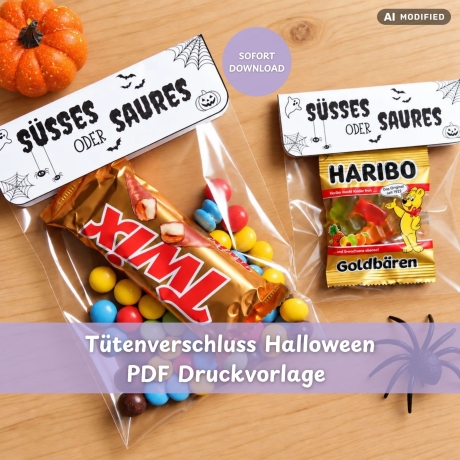Tütenverschluss Hallowee – Süßes oder Saures PDF
