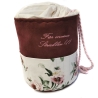 Projekttasche Handarbeitskorb Bobbeltasche Blumen Stricken