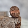 Ring aus Holz – alte Eiche mit Kupfer auf 925 Silber