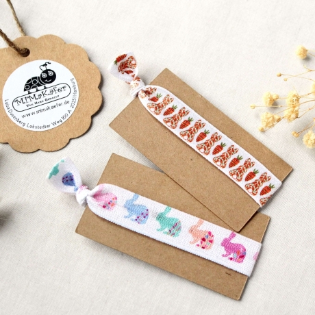 Armband im Osterdesign – Elastisches Stoffarmband