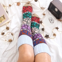 Lange Wollsocken handgestrickt - Unisex-Wintersocken | 38 39 40