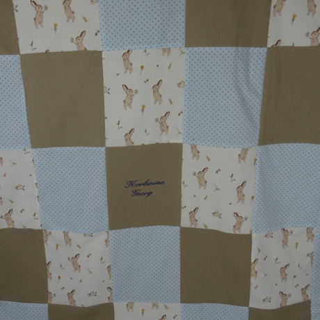 Krabbeldecke  Patchwork, Kuscheldecke, Tagesdecke