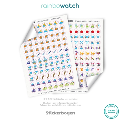 Aktivitätensticker für Kinder ohne Lesefähigkeiten (Download)