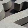 HAUSNUMMER aus BETON | 24cm Arial Narrow | 3D Optik  Top Design
