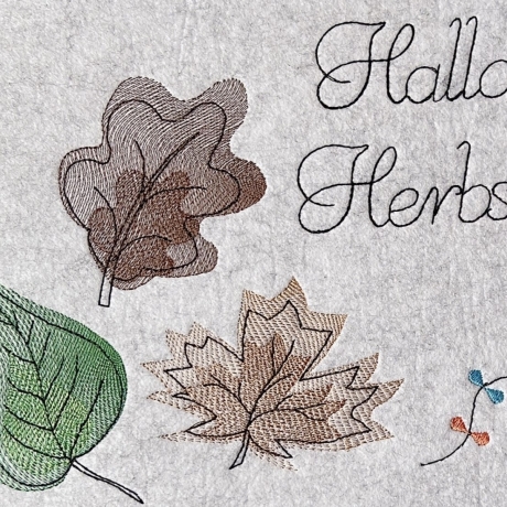 Stickdatei Herbst Blätter Herbstelemente großes SET