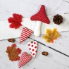 Herbstliche Stoffdeko Girlande Pilz & Herzen Landhausstil
