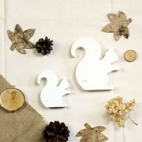 Herbstdeko Eichhörnchen Figur – Tierfigur in Keramikoptik