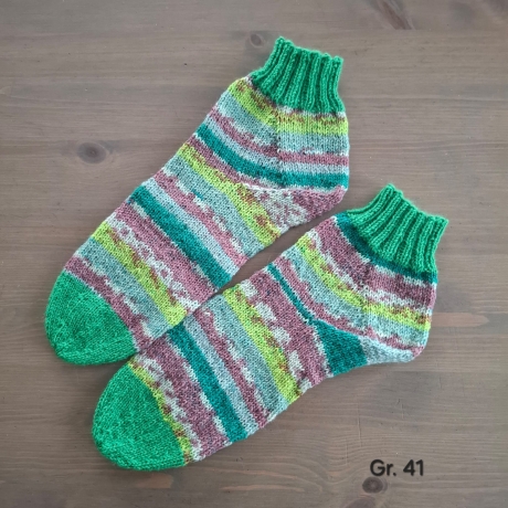 Sneakersocken Wollsocken Größe 41 – 75% Schurwolle, 25% Polyamid