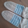 Stricksocken Gr. 44 handgestrickt Wollsocken Schurwolle/Polyamid
