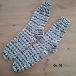 Wollsocken Gr. 46 handgestrickt Stricksocken Schurwolle