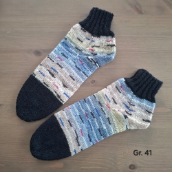 Sneakersocken Wollsocken Größe 41 – 75% Schurwolle, 25% Polyamid