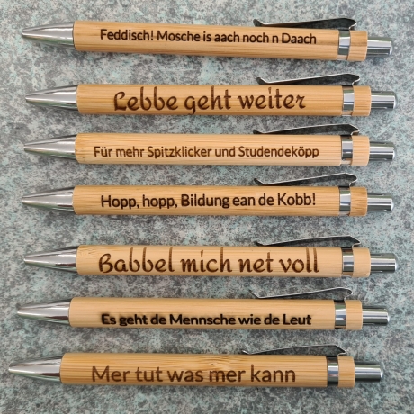 Kugelschreiber personalisiert Holz