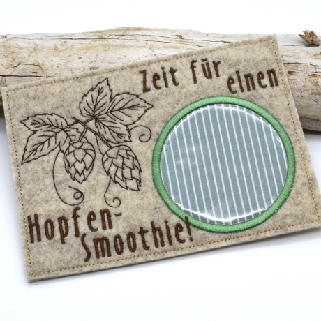 Stickdatei Hopfen Bier Mugrugs 13x18cm