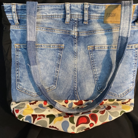 Einzigartige Handtasche aus Jeans ( upcycling)