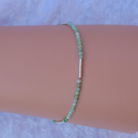 925er Chrysopras Armband facettiert