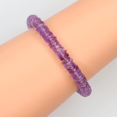 925er Armband mit Amethyst Reifen