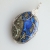 935er Anhänger mit schönem Azurit, gedrahtet