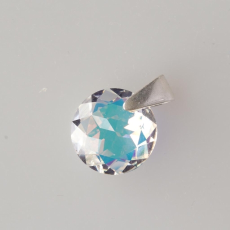 925er Anhänger mit Swarovski® Classic Cut 14mm crystal AB