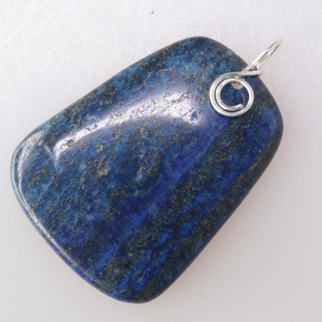 935er Anhänger mit Lapislazuli Trapez, gedrahtet