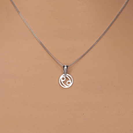 925er Kette mit Sternzeichen Krebs