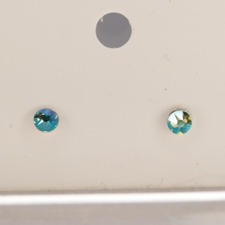 925er Ohrstecker mit Swarovski® rose montees erenite shimmer