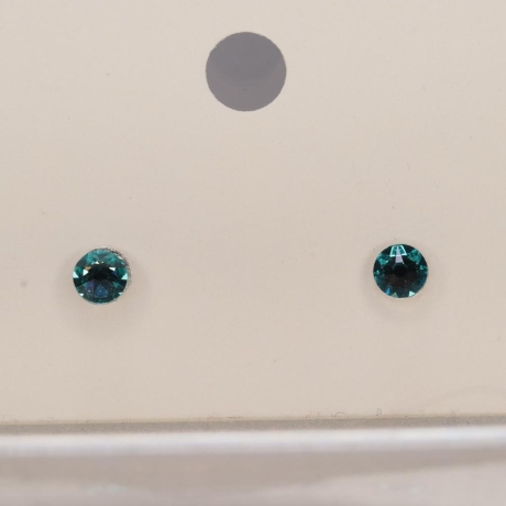925er Ohrstecker mit Swarovski® rose montees light turquoise