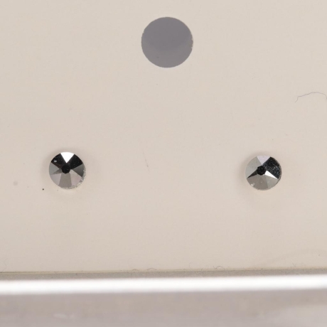 925er Ohrstecker mit Swarovski® rose montees crystal light chrome