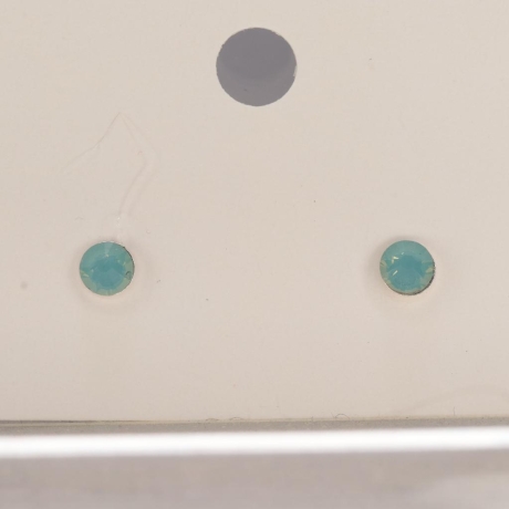 925er Ohrstecker mit Swarovski® rose montees pacific opal