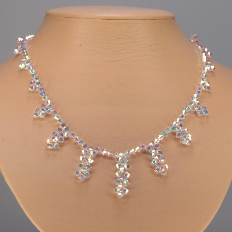 Edles glitzerndes Strahlen Collier aus Swarovski® Xilions